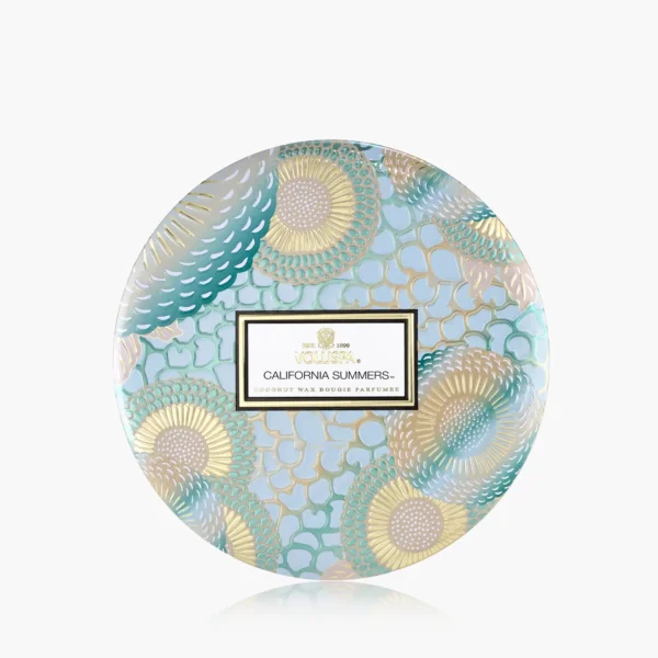 TIN CANDLE CALIFORNIA SUMMERS