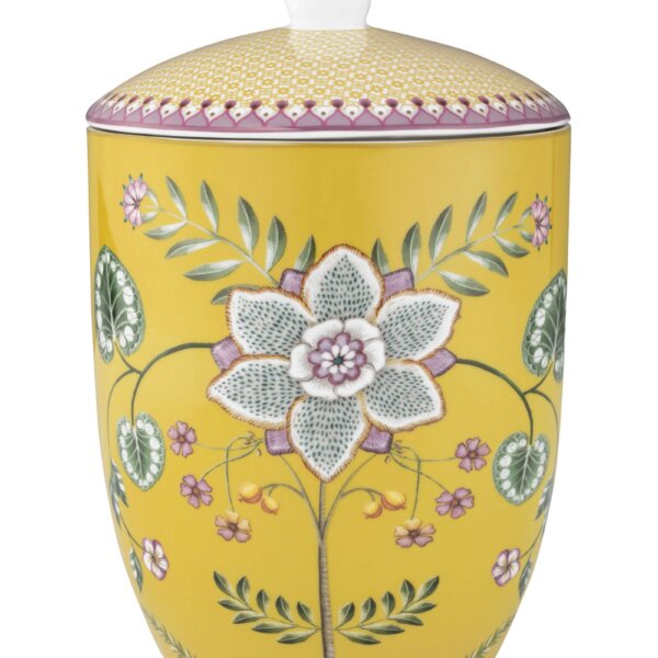 STORAGE JAR LILLY & LOTUS YELLOW