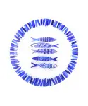 ]BLUE FISH PRESENTATION PLATE